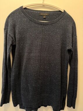 Banana Republic Dark Navy Speckled Pullover Sweater